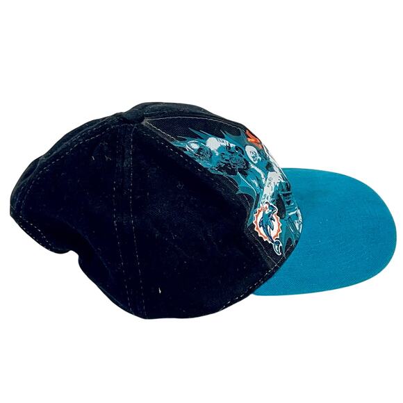 Vintage Miami Dolphins Dan Marino NFL Game Day Snapback Hat Cap Black 1990s - Picture 4 of 10